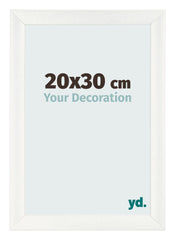 Bilderrahmen 20x30cm Weiß Vintage MDF Pisa Vorne Messe | Yourdecoration.de