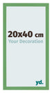 Bilderrahmen 20x40 cm Grun MDF Bologna Vorne Messe | Yourdecoration.de