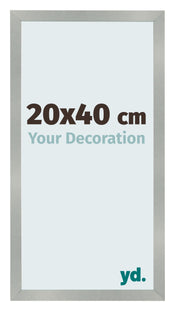 Bilderrahmen 20x40cm Aluminium Gebürstet MDF Bologna Vorne Messe | Yourdecoration.de