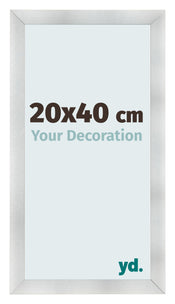 Bilderrahmen 20x40cm Aluminium Gebürstet MDF Pisa Vorne Messe | Yourdecoration.de