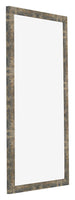 Bilderrahmen 20x40cm Blau Gold Meliert MDF Bologna Vorne Schrag | Yourdecoration.de