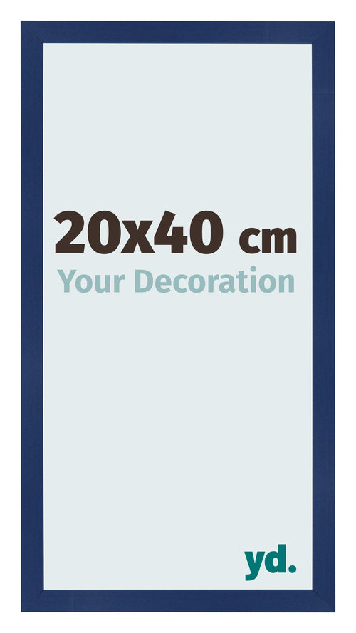 Bilderrahmen 20x40cm Dunkelblau Gewischt MDF Bologna Vorne Messe | Yourdecoration.de