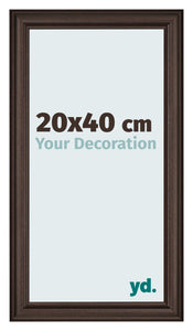 Bilderrahmen 20x40cm Eiche Dunkel MDF Lazio Vorne Messe | Yourdecoration.de