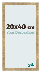 Bilderrahmen 20x40cm Gold Antik MDF Bologna Vorne Messe | Yourdecoration.de