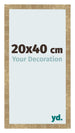 Bilderrahmen 20x40cm Gold Antik MDF Bologna Vorne Messe | Yourdecoration.de