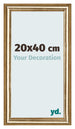 Bilderrahmen 20x40cm Gold Antik MDF Lazio Vorne Messe | Yourdecoration.de