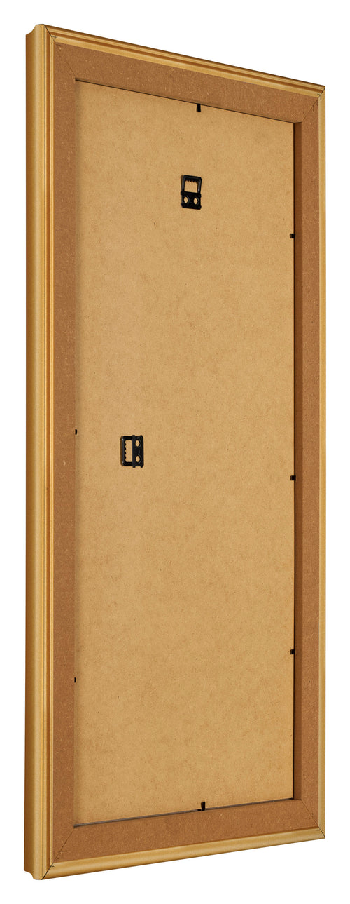 Bilderrahmen 20x40cm Gold Matt MDF Lazio Ruckseite Schrag | Yourdecoration.de