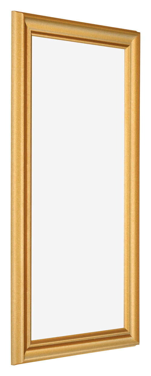 Bilderrahmen 20x40cm Gold Matt MDF Lazio Vorne Schrag | Yourdecoration.de