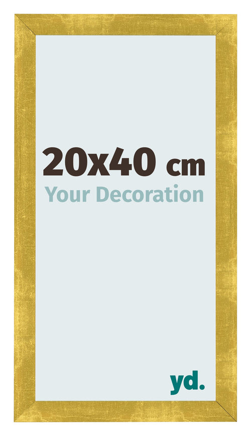 Bilderrahmen 20x40cm Gold Vintage MDF Pisa Vorne Messe | Yourdecoration.de