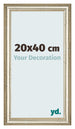 Bilderrahmen 20x40cm Metallglanz MDF Lazio Vorne Messe | Yourdecoration.de