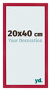 Bilderrahmen 20x40cm Rot MDF Bologna Vorne Messe | Yourdecoration.de