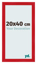 Bilderrahmen 20x40cm Rot MDF Pisa Vorne Messe | Yourdecoration.de