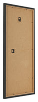 Bilderrahmen 20x40cm Schwarz Gemasert MDF Bologna Ruckseite Schrag | Yourdecoration.de
