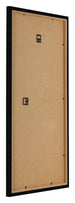 Bilderrahmen 20x40cm Schwarz Hochglanz MDF Bologna Ruckseite Schrag | Yourdecoration.de