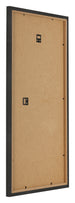 Bilderrahmen 20x40cm Schwarz Matt MDF Bologna Ruckseite Schrag | Yourdecoration.de