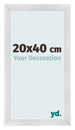 Bilderrahmen 20x40cm Silber Schwarz Gewischt MDF Pisa Vorne Messe | Yourdecoration.de