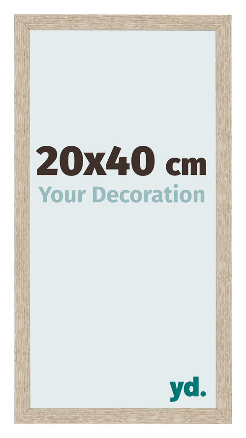 Bilderrahmen 20x40cm Sonoma Eiche MDF Bologna Vorne Messe | Yourdecoration.de