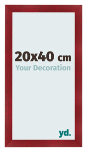 Bilderrahmen 20x40cm Weinrot Gewischt MDF Pisa Vorne Messe | Yourdecoration.de