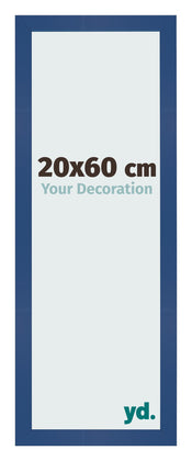 Bilderrahmen 20x60 cm Dunkelblau MDF Bologna Vorne Messe | Yourdecoration.de