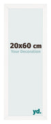 Bilderrahmen 20x60 cm Weiss Hochglanz MDF Bologna Vorne Messe | Yourdecoration.de