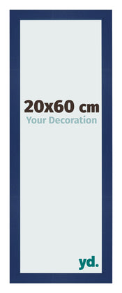 Bilderrahmen 20x60cm Dunkelblau Gewischt MDF Bologna Vorne Messe | Yourdecoration.de