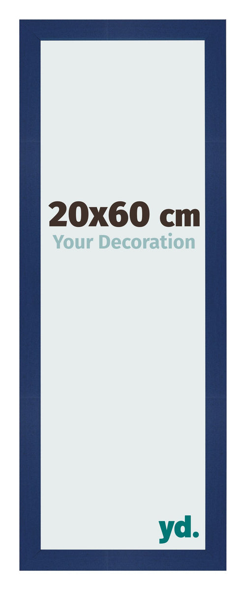 Bilderrahmen 20x60cm Dunkelblau Gewischt MDF Bologna Vorne Messe | Yourdecoration.de