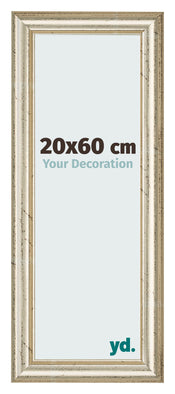 Bilderrahmen 20x60cm Metallglanz MDF Lazio Vorne Messe | Yourdecoration.de