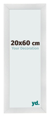 Bilderrahmen 20x60cm Silber Schwarz Gewischt MDF Pisa Vorne Messe | Yourdecoration.de