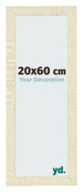 Bilderrahmen 20x60cm Sonoma Eiche MDF Pisa Vorne Messe | Yourdecoration.de