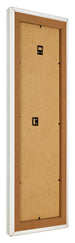 Bilderrahmen 20x60cm Weiss Gewischt MDF Lazio Ruckseite Schrag | Yourdecoration.de