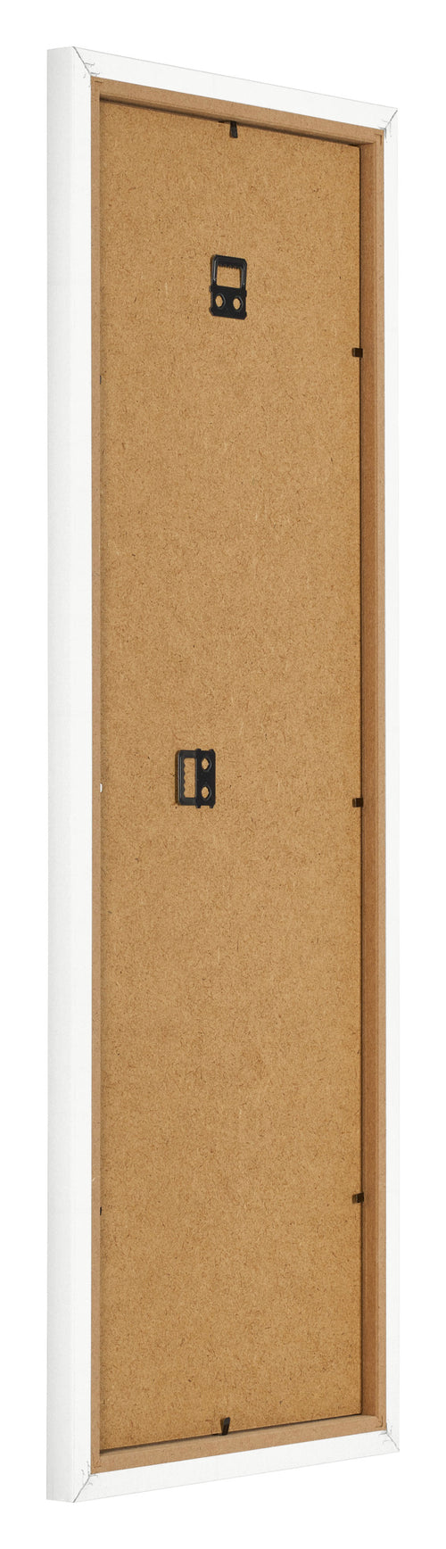 Bilderrahmen 20x60cm Weiss Hochglanz MDF Bologna Ruckseite Schrag | Yourdecoration.de