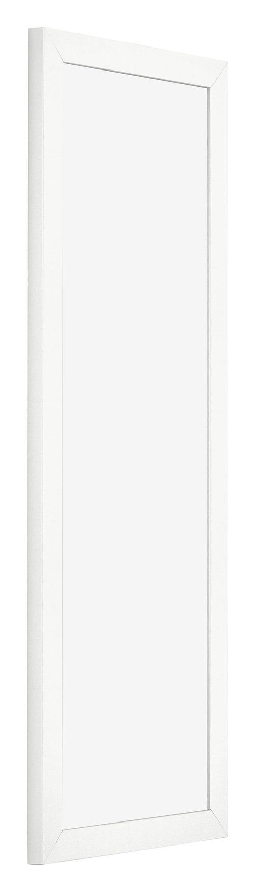 Bilderrahmen 20x60cm Weiss Hochglanz MDF Bologna Vorne Schrag | Yourdecoration.de