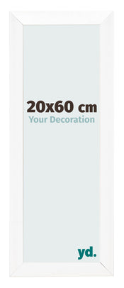 Bilderrahmen 20x60cm Weiß Vintage MDF Pisa Vorne Messe | Yourdecoration.de