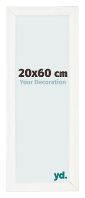 Bilderrahmen 20x60cm Weiß Vintage MDF Pisa Vorne Messe | Yourdecoration.de