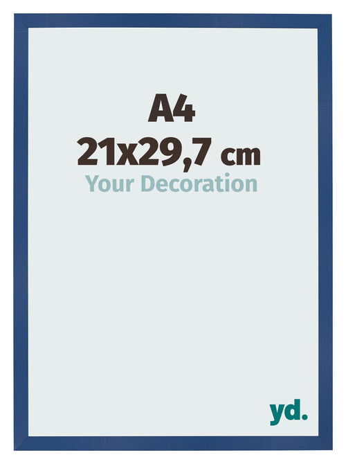 Bilderrahmen 21x29 7 cm A4 Dunkelblau MDF Bologna Vorne Messe | Yourdecoration.de