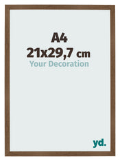 Bilderrahmen 21x29 7 cm A4 Eiche Rustikal MDF Bologna Vorne Messe | Yourdecoration.de