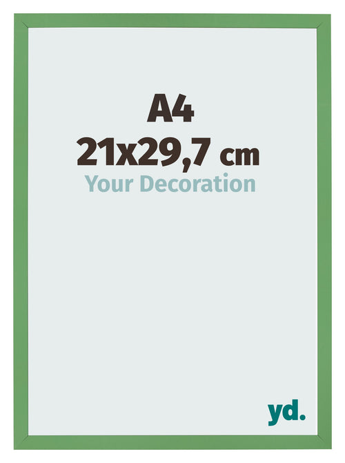 Bilderrahmen 21x29 7 cm A4 Grun MDF Bologna Vorne Messe | Yourdecoration.de