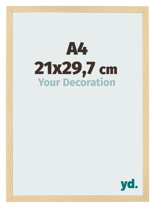 Bilderrahmen 21x29 7cm A4 Buche Dekor MDF Bologna Vorne Messe | Yourdecoration.de