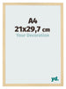 Bilderrahmen 21x29 7cm A4 Buche Dekor MDF Bologna Vorne Messe | Yourdecoration.de