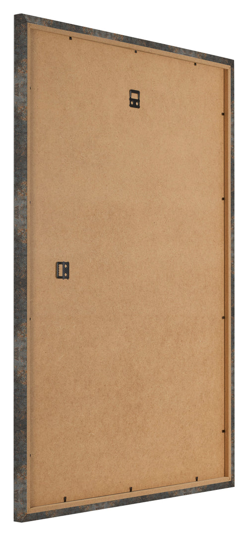 Bilderrahmen 21x29 7cm A4 Oxidiertes Metall MDF Bologna Ruckseite Schrag | Yourdecoration.de