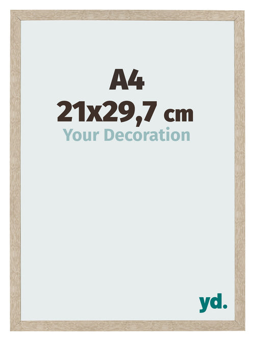 Bilderrahmen 21x29 7cm A4 Sonoma Eiche MDF Bologna Vorne Messe | Yourdecoration.de