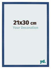 Bilderrahmen 21x30 cm Dunkelblau MDF Bologna Vorne Messe | Yourdecoration.de