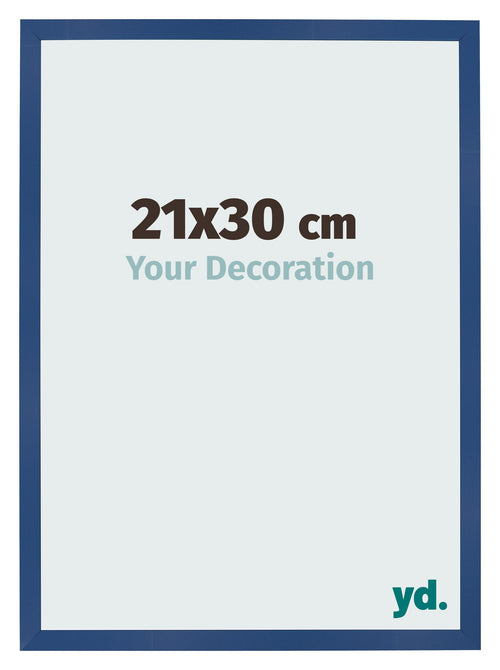 Bilderrahmen 21x30 cm Dunkelblau MDF Bologna Vorne Messe | Yourdecoration.de