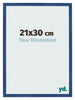 Bilderrahmen 21x30 cm Dunkelblau MDF Bologna Vorne Messe | Yourdecoration.de