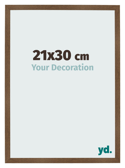 Bilderrahmen 21x30 cm Eiche Rustikal MDF Bologna Vorne Messe | Yourdecoration.de
