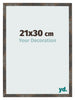 Bilderrahmen 21x30 cm Oxidiertes Metall MDF Bologna Vorne Messe | Yourdecoration.de