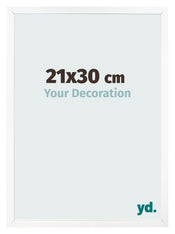 Bilderrahmen 21x30 cm Weiss Matt MDF Bologna Vorne Messe | Yourdecoration.de