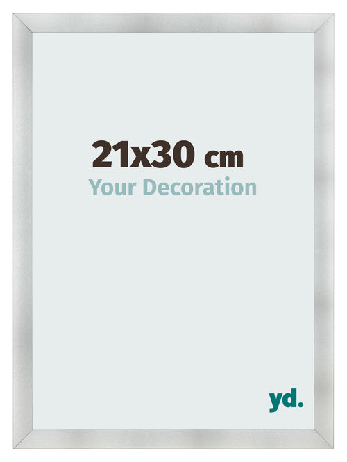 Bilderrahmen 21x30cm Aluminium Gebürstet MDF Pisa Vorne Messe | Yourdecoration.de