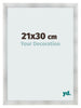 Bilderrahmen 21x30cm Aluminium Gebürstet MDF Pisa Vorne Messe | Yourdecoration.de