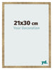 Bilderrahmen 21x30cm Gold Antik MDF Bologna Vorne Messe | Yourdecoration.de